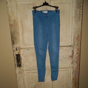 Free People Denim Jean Jeggings Raw Hem Size 27 (SS-6)